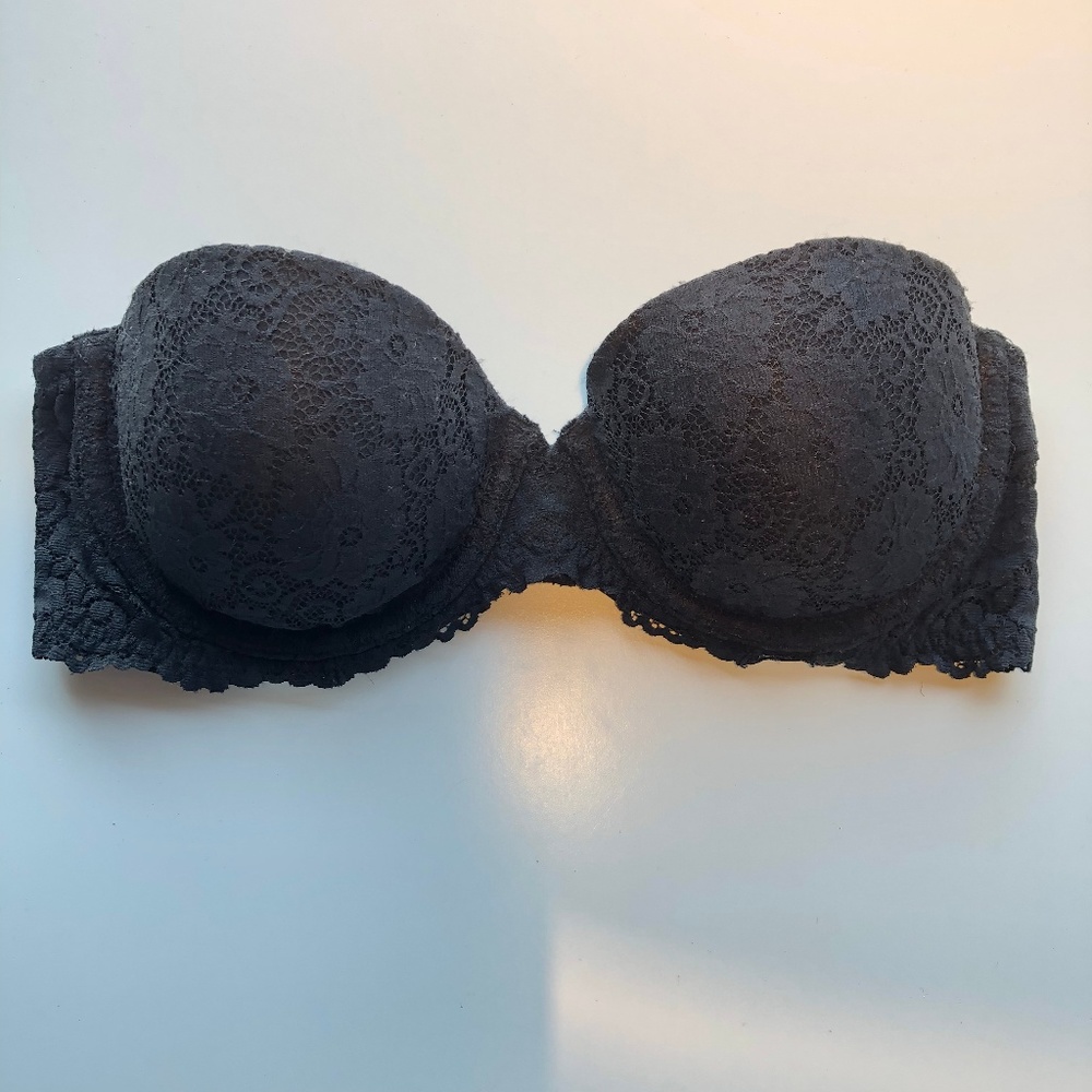 Maidenform Black Strapless Bra 36B